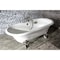 Aqua Eden Clawfoot Bathtubs, 72 L, 31.88 W, White/Brushed Nickel, Cast Iron VCT7DE7232NL8 - alternate 3